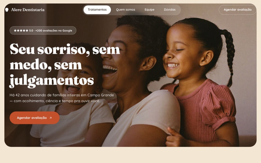Site demonstrativo Alere Dentistaria